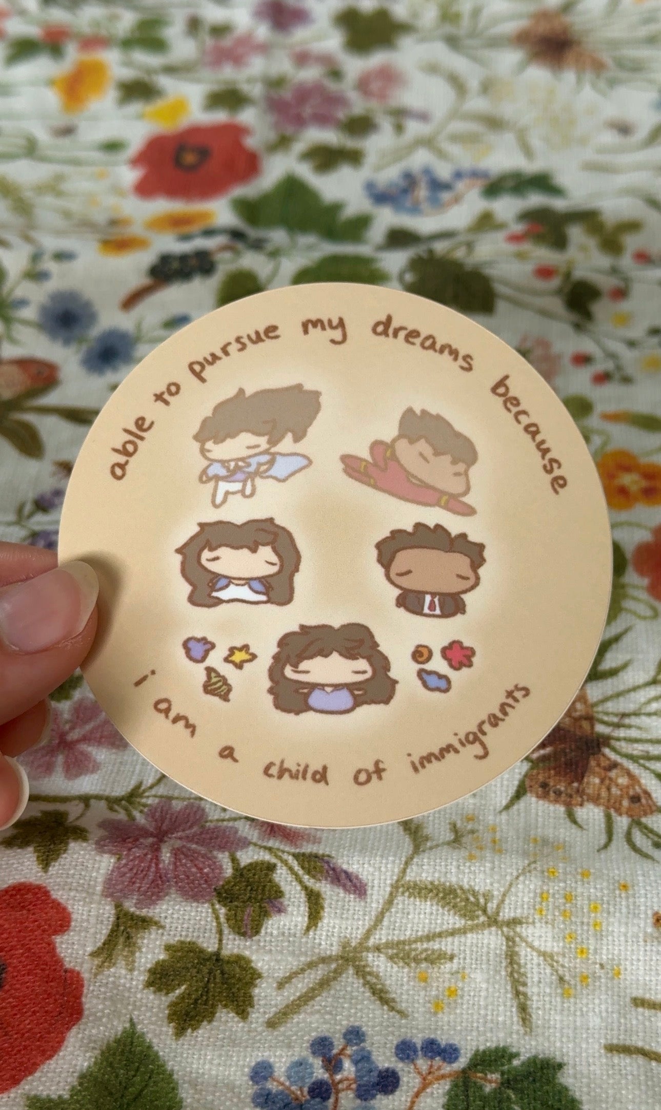 child of immigrants sticker