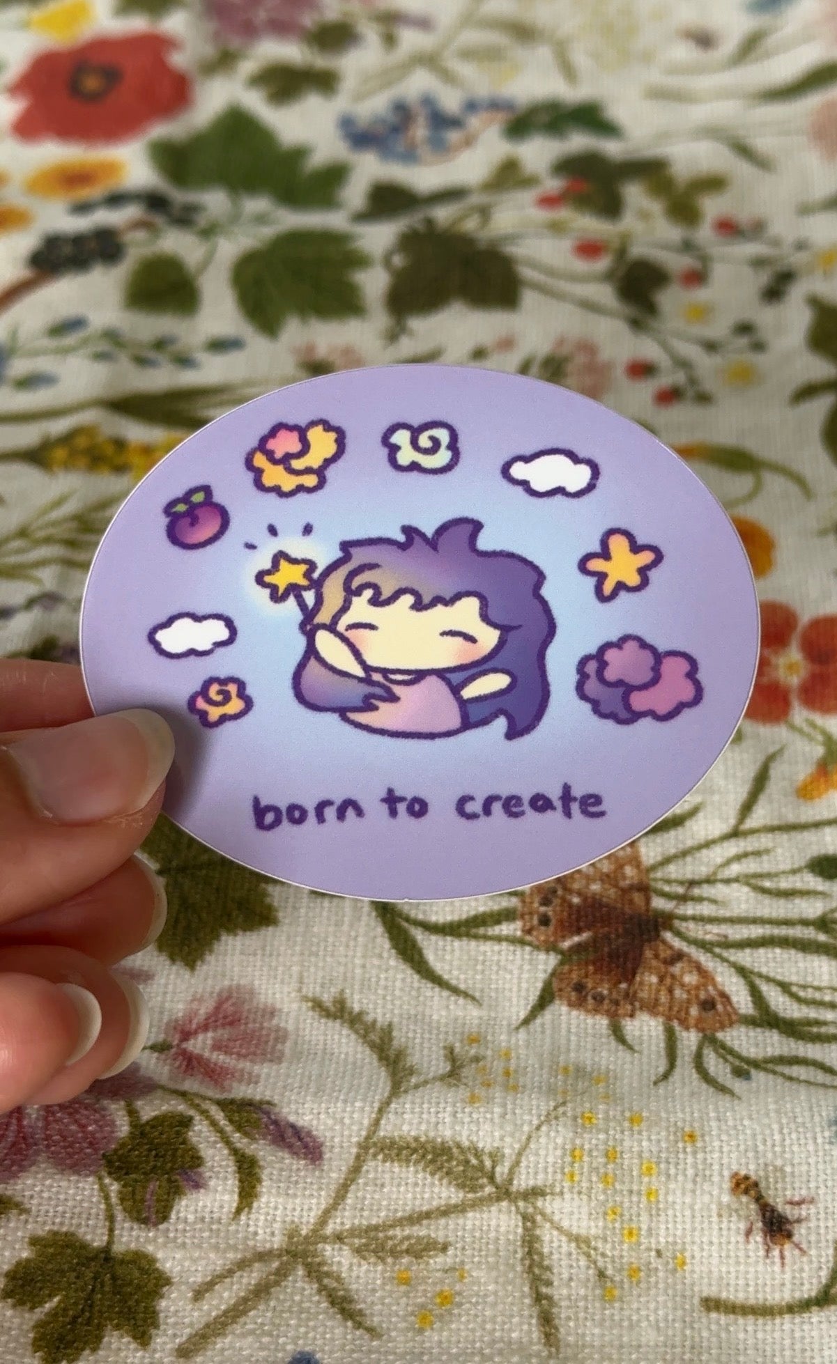 born to create sticker
